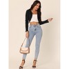 Seta T Women's Casual Long Sleeve Cardigan Ruffle Trim Open Front Sweater Knit Shrug - 3 of 4