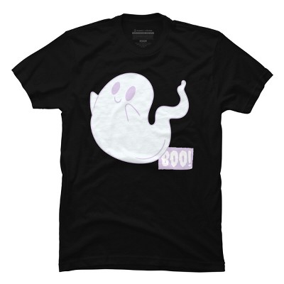 Men's Design By Humans Boo Cute Ghost Halloween cute design By BoogieCreates T-Shirt