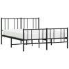vidaXL Black Queen Metal Bed Frame with Headboard & Slats, No Mattress, Easy Assembly - 4 of 4