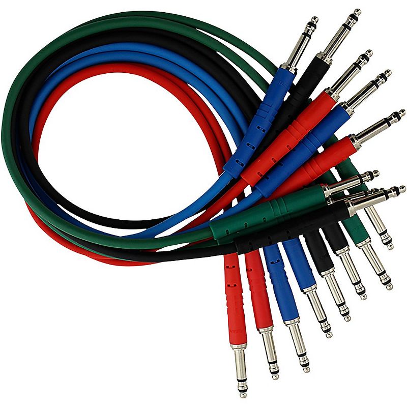 Rapco Horizon StageMASTER TRS TT Patch Cable 8-Pack, 1 of 2