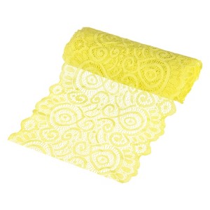 Unique Bargains Elastic Lace Fabric Ribbon Stretchy Trim Pattern for Bridal Wedding 1 Pc - 1 of 4