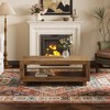 PAGED Mid-Century Style 2-Tier Wooden Coffee Table for Living Room,Minimalist Design Center Table Tea Table End Table with Storage - 2 of 4
