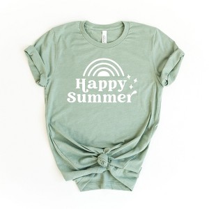 Simply Sage Market Women's Happy Summer Short Sleeve Graphic Tee - 1 of 2