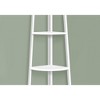 Vynxaria 60"h 4 - Tier White Corner Bookshelf for Office and Bedroom - 3 of 4