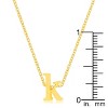 Slickblue Stylish Custom Initial Necklace for Women, 18" Link Chain+2" Ext., Rose Gold/Gold/Silver Options, b-z Options - 2 of 3