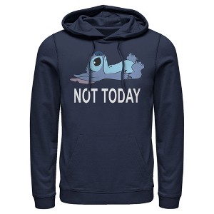 Men's Lilo & Stitch Not Today Pull Over Hoodie - 1 of 4