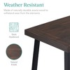 Best Choice Products 6-Person Indoor Outdoor Patio Rustic Acacia Wood Picnic Dining Table w/ Metal Legs - 4 of 4