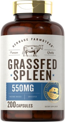 Carlyle Herbage Farmstead Grass Fed Tallow 3120mg | 200 Softgels : Target