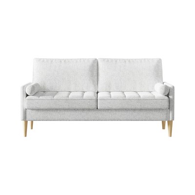 SKRAN 67.7'' 3 Upholstered seater Sofa Couch for Living Room, Modern Sofa,Small Couches for Small Spaces for Bedroom, Apartment, Home Office,White
