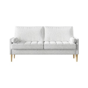 SKRAN 67.7'' 3 Upholstered seater Sofa Couch for Living Room, Modern Sofa,Small Couches for Small Spaces for Bedroom, Apartment, Home Office,White - 1 of 4