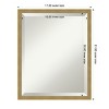 Amanti Art Incline Beveled Wood Framed Bathroom Vanity Wall Mirror - 3 of 4
