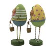 Lori Mitchell 5.75 In Eggland's Best Duo Easter Crazy Socks Baskets Figurines - 3 of 3