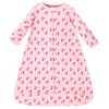 Touched by Nature Baby Girls Organic Cotton Long-Sleeve Wearable Sleeping Bag, Sack, Blanket, Coral Garden - 2 of 3