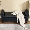 CAVINAS Modern Rectangular Upholstered Ottoman Bench with Storage,Button Tufted Storage Ottoman for Living Room - 2 of 4