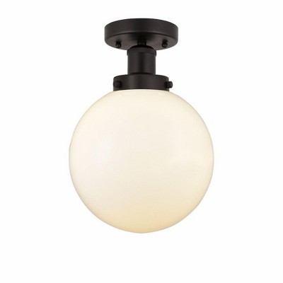 Beacon - 1 Light Semi-Flush Mount In Industrial Style-8.25 Inches Tall and 6.5 Inches Wide