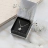18k rose gold-plated halo crystal pendant necklace - 4 of 4