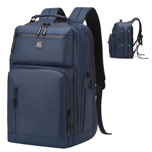 Unique Bargains Waterproof Expandable Business Backpacks with Laptop Compartment 18.9" x 13.8" - 1 of 4