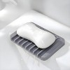 Aoibox 2-Pack Self-Draining Silicone Soap Holder, Waterfall Drain Design for Bathroom, Kitchen & Bathtub, Keeps Soap Dry & Extends Life, Easy to Clean - 2 of 4