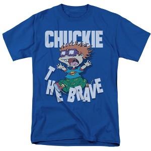 Rugrats Chuckie The Brave Adult T-Shirt Royal Blue 3X Large - 1 of 4