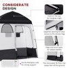 Vynxaria Outsunny Shower Tent Pop Up Privacy Shelter for Camping, Dressing Changing Room - 4 of 4