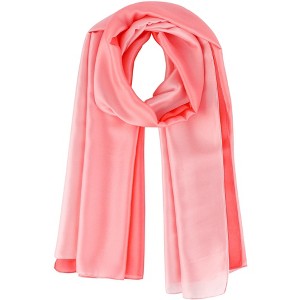 INSPIRE CHIC Women's Gradient Color Satin Colorful Lightweight Soft Scarves 1Pc - 1 of 4
