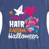 Girls' - Trolls - Have A Hair Raising Halloween Poppy Fit & Flair Cap Sleeve Dress - 2 of 3