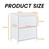 INFURNIC Vanity Tables Versatile 2 Pack Dresser Chest of Drawers, for Efficient Storage in Bedrooms and Living Areas, White, 17.7"*11.8"*20" - 3 of 4