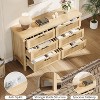 Fluted 6-Drawer Dresser, 47.4" Wide Wood Chest of Drawers & Clothes Storage Cabinet, TV Stand for Bedroom, Nursery, Living Room - 4 of 4