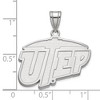 Black Bow Jewelry 14k White Gold Texas at El Paso Miners NCAA Large Pendant - 2 of 3