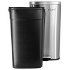 Elama 2 piece 8 Gallon Each 30 Liter Rectangular Stainless Steel Twin Step Trash Bins with Slow Close Mechanism in Matte Silver - 3 of 4