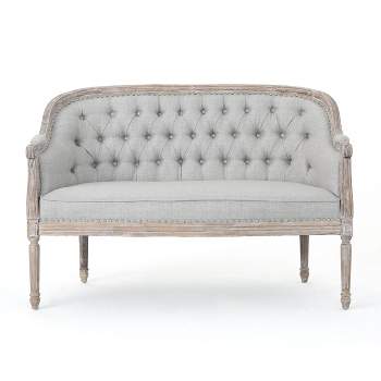 Faye Classical Tufted Loveseat - Christopher Knight Home