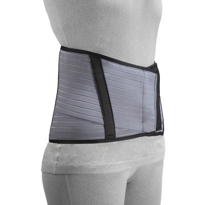 OTC Sacro Brace, 10-Inch Back, Criss-Cross Support, Select Series, Grey