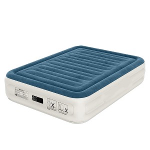 Itopfox Queen Air Mattress with Built-in Pump, Fast Inflation/Deflation, Foldable Blow Up Mattress with Storage Bag, Inflatable Bed for Home, Camping - 1 of 4