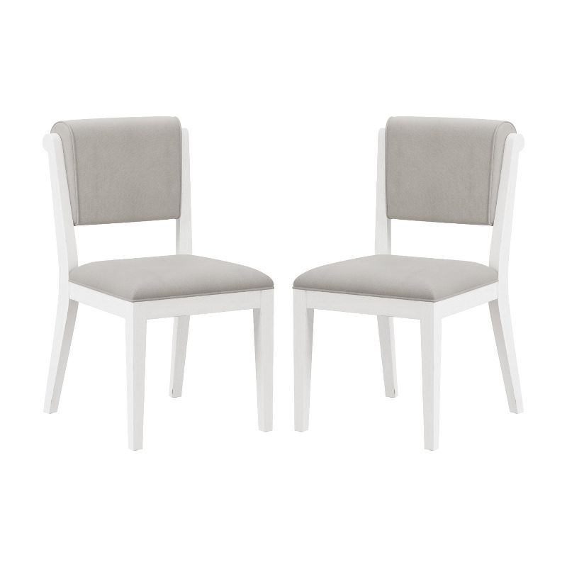 Set of 2 Clarion Wood and Upholstered Dining Chairs Sea White - Hillsdale Furniture, 1 of 13