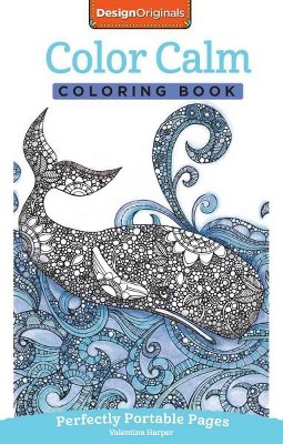 Color Calm Coloring Book - (On-The-Go! Coloring Book) by  Valentina Harper (Paperback)