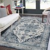 Machine Washable Area Rug Non Slip Non Shedding Rug Boho Vintage Low Pile Carpet Foldable Stain Resistant Rugs for Bedroom Living Room - 4 of 4