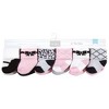 Hudson Baby Infant Girls Cotton Rich Newborn and Terry Socks, Bows 12-Pack - 2 of 4