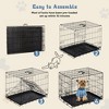 AZL1 Life Concept Pet Crates and Houses Premium Pet Crate Secure Foldable Dog Kennel with Removable Tray for Home and Travel, Black, 24.4"*16.5"*18.5" - 4 of 4