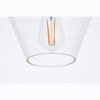 Elegant Lighting Gene 1 light Black and Clear glass plug-in pendant - 4 of 4