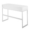 Lyngins Narrow Entryway Table with 2 Drawers and 1 Open Bottom Storage Shelf,Stylish Minimalist Console Table for Living Room - 4 of 4