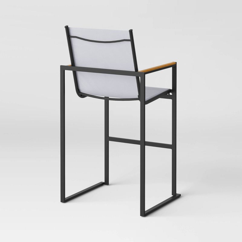 Henning 2pk Bar Height Patio Chairs - White - Threshold&#8482;, 5 of 12