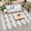 Outdoor Rug Modern Carpet Waterproof Plastic Straw Rug UV-Resistant Reversible Mat for Camping RV Porch Deck Balcony Beach - 2 of 4