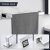 Itopfox 4 Piece Bathroom Hardware Set Chrome Polished Stainless Steel Includes Towel Bar Towel Ring Toilet Paper Holder Robe Hook - 4 of 4