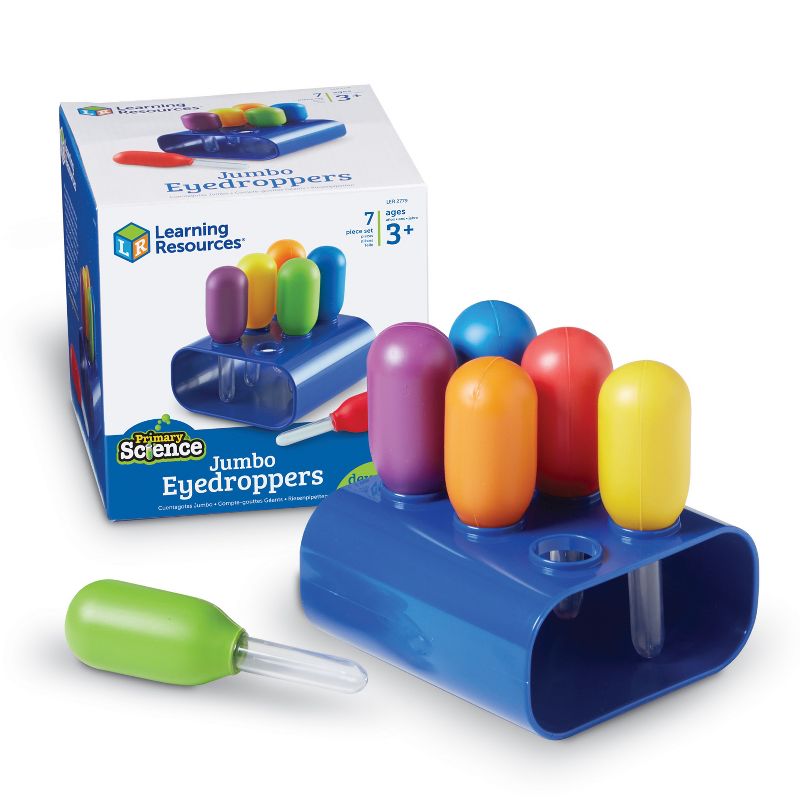 Learning Resources Primary Science Jumbo Eyedroppers with Stand, 1 of 6