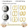 3 Pairs Small Huggie Hoop Earrings Set 14K Gold Hypoallergenic Lightweight Huggie Hoops Earrings for Women Girls - 3 of 4