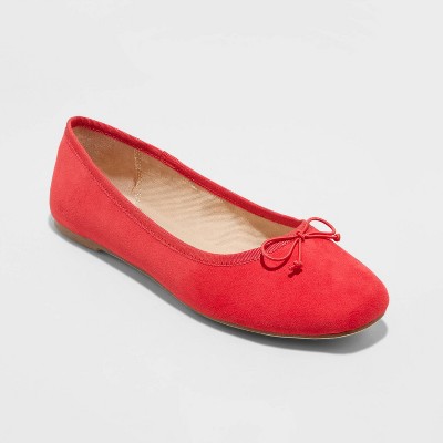 Women's Jackie Ballet Flats - A New Day™ Red 5 : Target