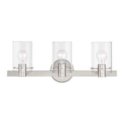 Livex Lighting Munich 3 - Light Vanity in  Brushed Nickel