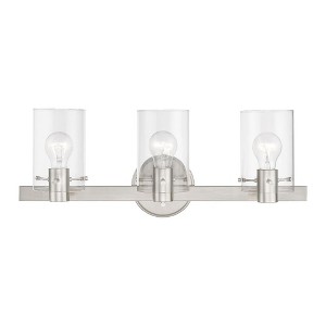 Livex Lighting Munich 3 - Light Vanity in  Brushed Nickel - 1 of 4