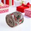 Unique Bargains Gift Wrap Ribbons Faux Linen Multicolor 179.13"x2.56" 1 Pc - 2 of 4