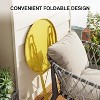 3-Piece Bistro Table and Chairs, Premium Steel Frame, Anti-Rust, Waterproof Folding Cafe Table and Chairs Set of 2, Foldable for Balcony - 4 of 4